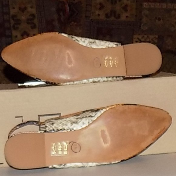 Madewell Margo Python leather slingbacks US 8.5 - Picture 2 of 12